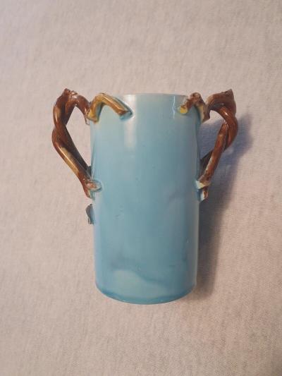  Palissy Ware Palissy Majolica 77 Majolica French Menton small jar piece