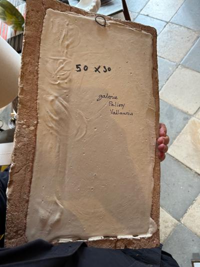  Palissy Ware Palissy Majolica Ceramic mirror by Galerie Palissy France 1960s