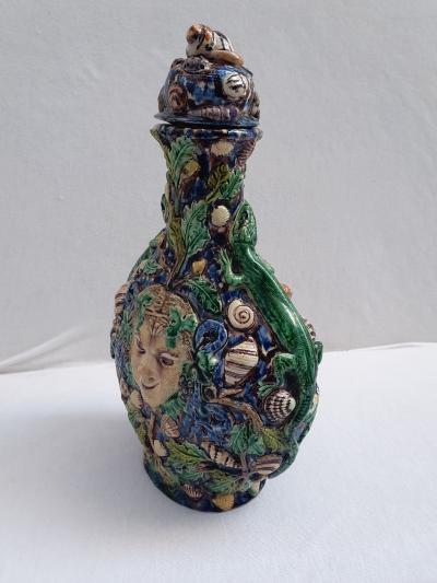 Palissy Ware Palissy Majolica French Palissy majolica Very rare very beautiful piece 