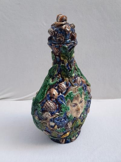  Palissy Ware Palissy Majolica French Palissy majolica Very rare very beautiful piece 