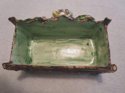  Palissy Ware Palissy Majolica French Palissy majolica vibrant colors rare antique and high quality piece 