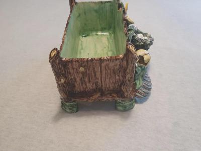  Palissy Ware Palissy Majolica French Palissy majolica vibrant colors rare antique and high quality piece 