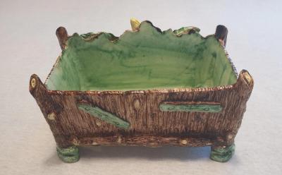  Palissy Ware Palissy Majolica French Palissy majolica vibrant colors rare antique and high quality piece 