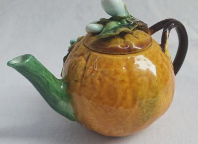  Palissy Ware Palissy Majolica Majolica French Menton small teapot