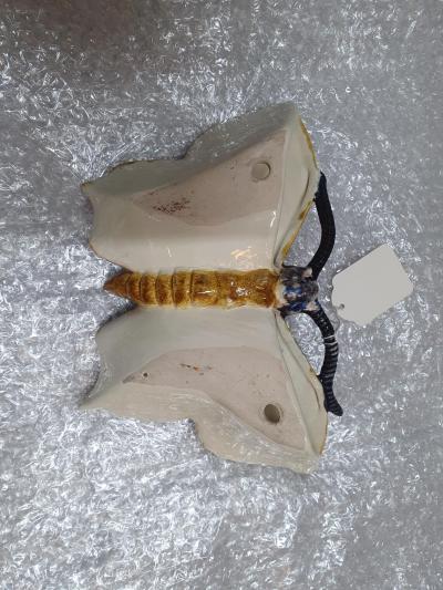 Palissy Ware Palissy Majolica Majolica palissy Pair of wall butterflies possibly by the ceramist Mafra 