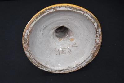  Palissy Ware Palissy Majolica PAIR LARGE ANTIQUE ITALIAN MAJOLICA URNS