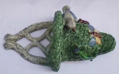  Palissy Ware Palissy Majolica Palissy Majolica portuguese wall planter possibly from Mafra