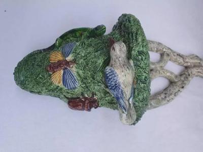  Palissy Ware Palissy Majolica Palissy Majolica portuguese wall planter possibly from Mafra