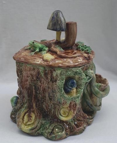  Palissy Ware Palissy Majolica Palissy majolica box jar tureen 