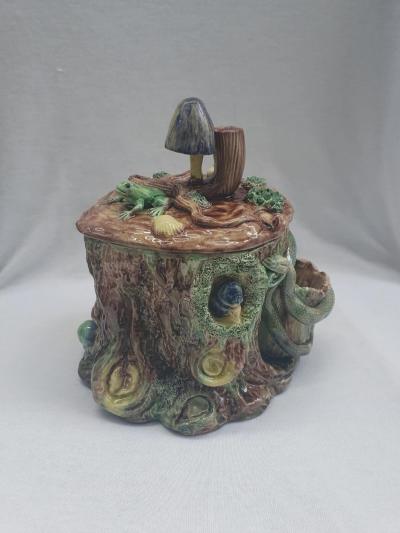  Palissy Ware Palissy Majolica Palissy majolica box jar tureen 