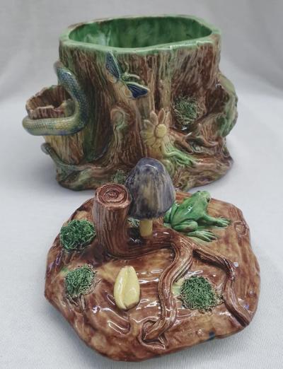  Palissy Ware Palissy Majolica Palissy majolica box jar tureen 