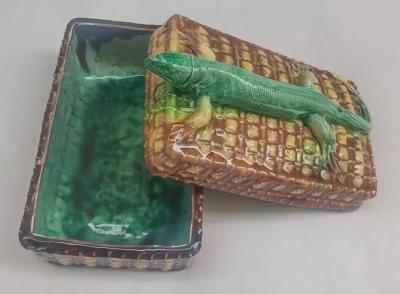  Palissy Ware Palissy Majolica Palissy majolica small tureen quality and rare piece 