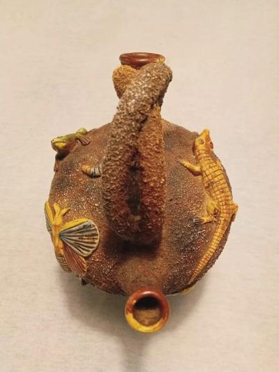  Palissy Ware Palissy Majolica Portuguese Palissy majolica jar Possibly Mafra
