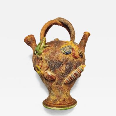  Palissy Ware Palissy Majolica Portuguese Palissy majolica jar Possibly Mafra