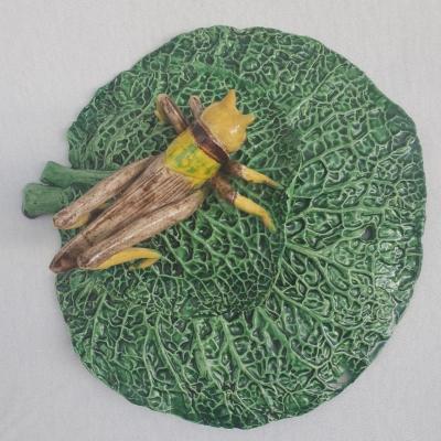  Palissy Ware Palissy Majolica Portuguese Palissy majolica wall planter Quality and beautiful piece 