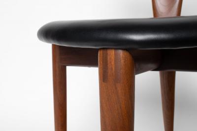  Palle Petersen Erik Andersen Rare Set of 4 Teak Dining Chairs by Palle Petersen Erik Andersen Denmark