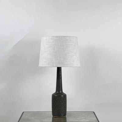  Palshus Slender Dark Green Grooved Ceramic Lamp by Per Lindemann Schmidt for Palshus