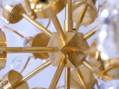  Palwa Gorgeous Mid Century Sputnik Chandelier or Pendant Lamp Dandelion by Palwa 1960s