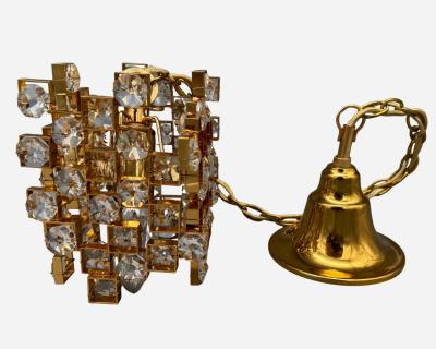  Palwa Pair of small modernist chandeliers by Palme Walter Palwa Germany circa 1960