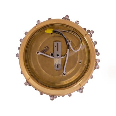  Palwa Palme Walter Stunning Illuminating Mirror with Faceted Crystals 1960s