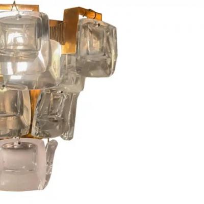  Palwa Palwa Mid Century Modern Crystal And Etched Brass Sconces 1960s