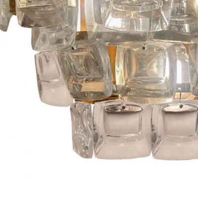  Palwa Palwa Mid Century Modern Crystal And Etched Brass Sconces 1960s