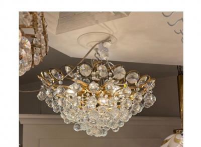  Palwa Palwa or Bakalowitz Crystal Glass Chandelier