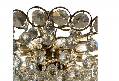  Palwa Palwa or Bakalowitz Crystal Glass Chandelier