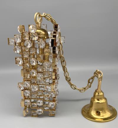  Palwa Small modernist chandelier by Palme Walter Palwa Germany circa 1960