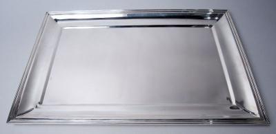  Pampaloni Large Italian Retro Deco Modern Sterling Silver Tray