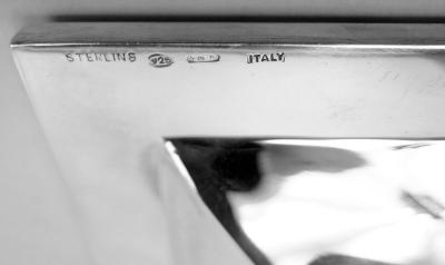  Pampaloni Large Italian Retro Deco Modern Sterling Silver Tray