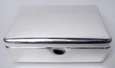  Pampaloni Large and Stylish Italian Modern Sterling Silver Box