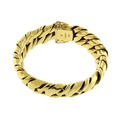  Pampillonia 18KT GOLD WOVEN BRACELET MADE BY ABEL ZIMMERMAN FOR PAMPILLONIA JEWELERS