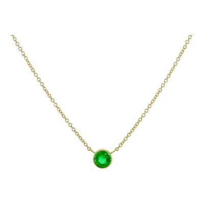  Pampillonia COLOR OF LOVE EMERALD PENDANT NECKLACE