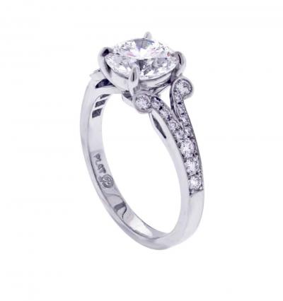 Pampillonia Diamond Solitaire Handmade Engagement Ring from Pampillonia