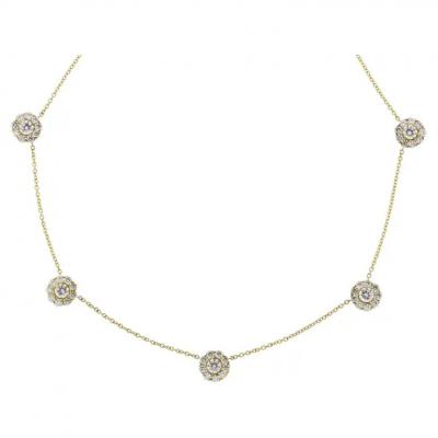  Pampillonia FIORE FIVE STATION DIAMOND NECKLACE
