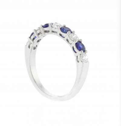  Pampillonia Sapphire and Diamond Alternating Band