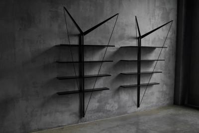  Paolo Pallucco Mireille Rivier Angelo Necessario Wall Unit by Paolo Pallucco and Mireille Rivier Italy 1989