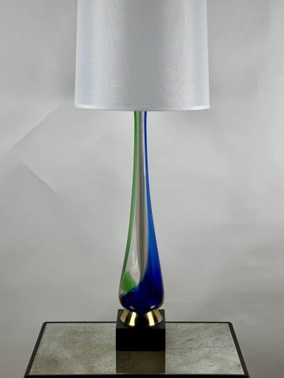  Paolo Venini and Giacomo Cappellin Monumental Murano glass lamp by Fulvio Bianconi for Venini