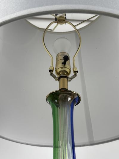  Paolo Venini and Giacomo Cappellin Monumental Murano glass lamp by Fulvio Bianconi for Venini