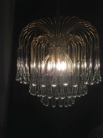  Paolo Venini and Giacomo Cappellin Murano Chandelier in the Style of Venini 1960s