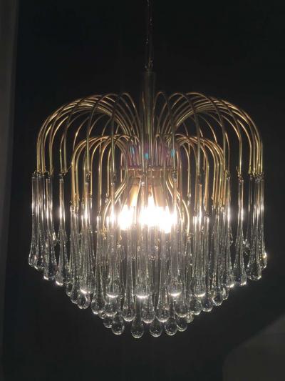 Paolo Venini and Giacomo Cappellin Murano Chandelier in the Style of Venini 1960s