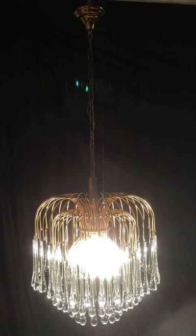  Paolo Venini and Giacomo Cappellin Murano Chandelier in the Style of Venini 1960s
