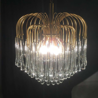  Paolo Venini and Giacomo Cappellin Murano Chandelier in the Style of Venini 1960s
