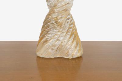  Paolo Venini and Giacomo Cappellin Paolo Venini Braided Diamointe Table lamp for Venini Italy 1940c 