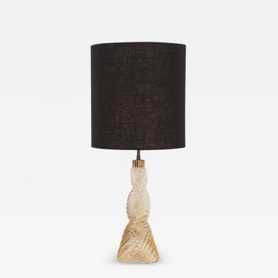  Paolo Venini and Giacomo Cappellin Paolo Venini Braided Diamointe Table lamp for Venini Italy 1940c 