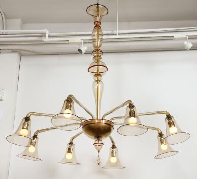  Paolo Venini and Giacomo Cappellin Venini MVM Cappellin Co Rationalist Chandelier by Vittorio Zecchin 1925 Italy