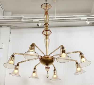  Paolo Venini and Giacomo Cappellin Venini MVM Cappellin Co Rationalist Chandelier by Vittorio Zecchin 1925 Italy