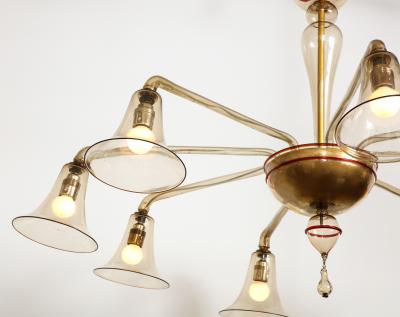  Paolo Venini and Giacomo Cappellin Venini MVM Cappellin Co Rationalist Chandelier by Vittorio Zecchin 1925 Italy