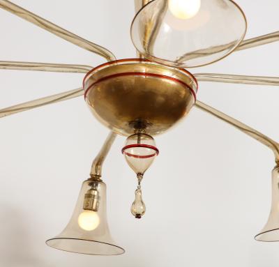  Paolo Venini and Giacomo Cappellin Venini MVM Cappellin Co Rationalist Chandelier by Vittorio Zecchin 1925 Italy